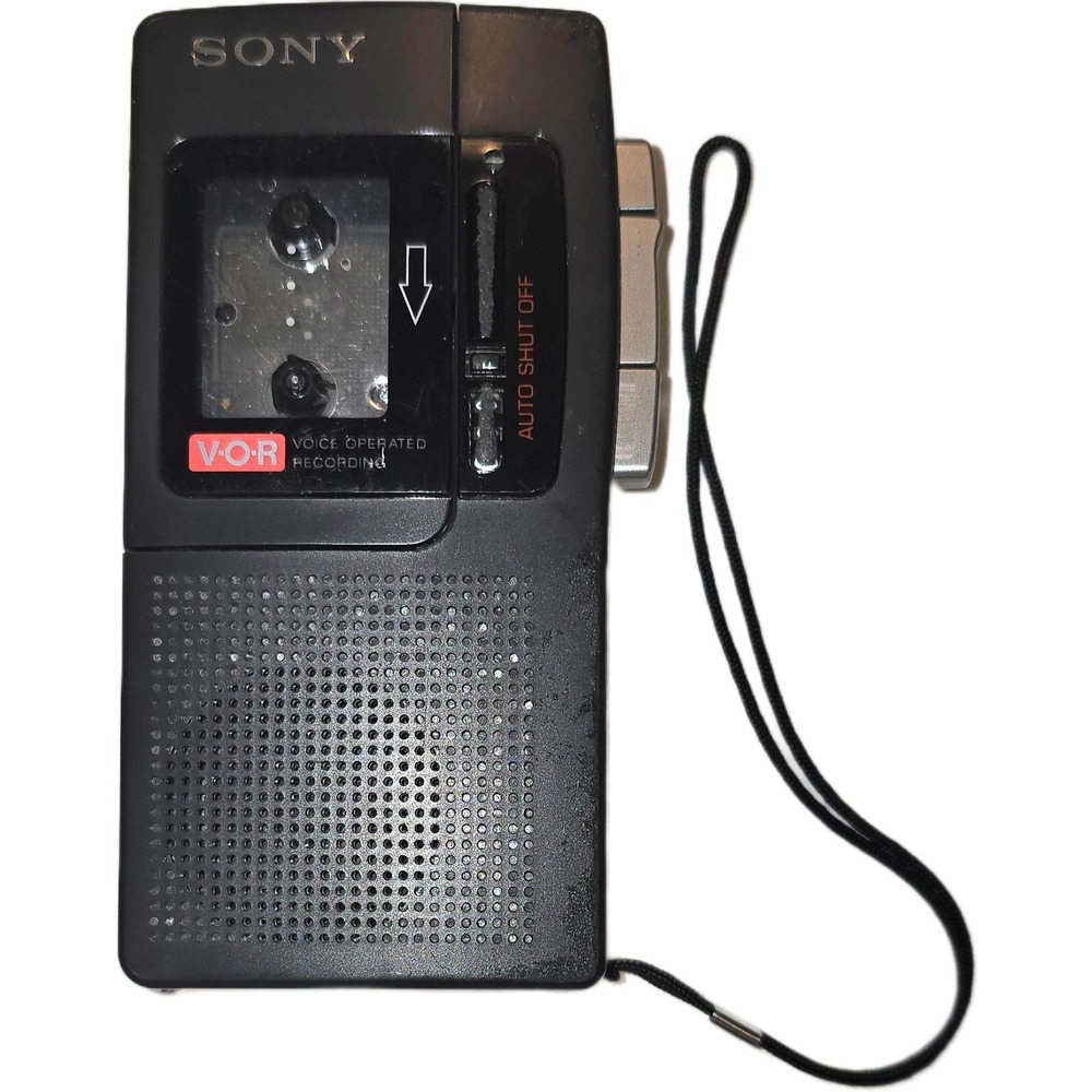 Sony M-550V Microcassette-Corder VOR Voice Operated Recording Handheld Black